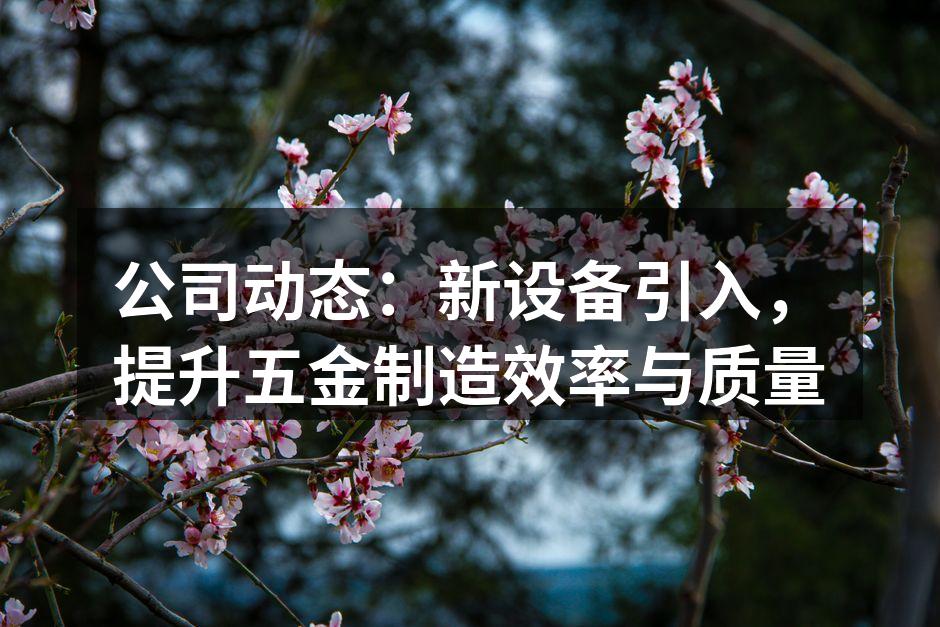 新设备带来的生产线提升